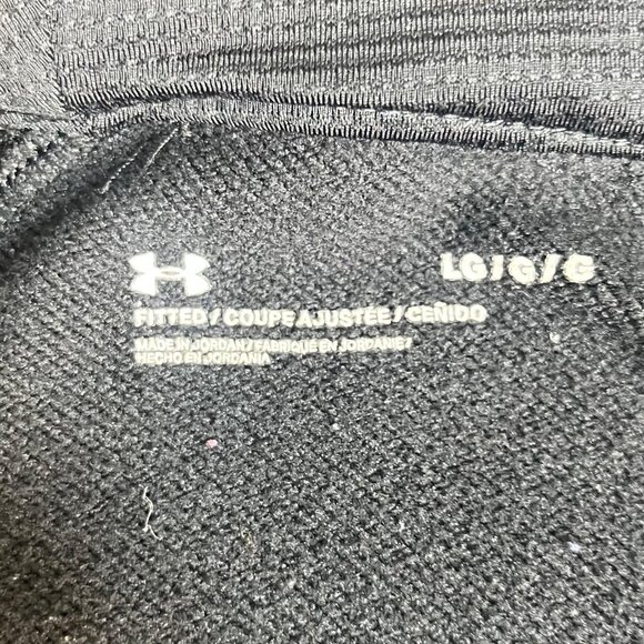 Under Armour Full-Zip Hoodie Jacket Men Large Black Activewear - Picture 7 of 11